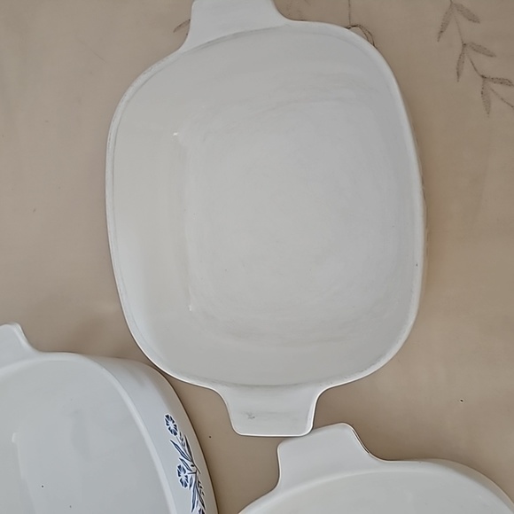 Corningware Cornflower Casserole Dishes P-1 1/2 P-12B P-7B 7" 1qt 1-1/2qt - Picture 4 of 11